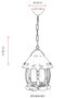 Opviq Candelabro Exterior Negro BFE-68184-BSY